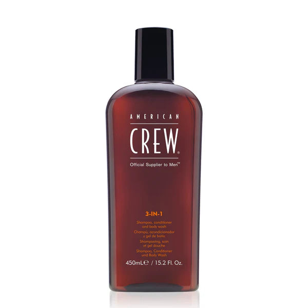 American Crew 3-IN-1 Classic Shampoo Conditioner & Body Wash 3.3Oz/100Ml(M)