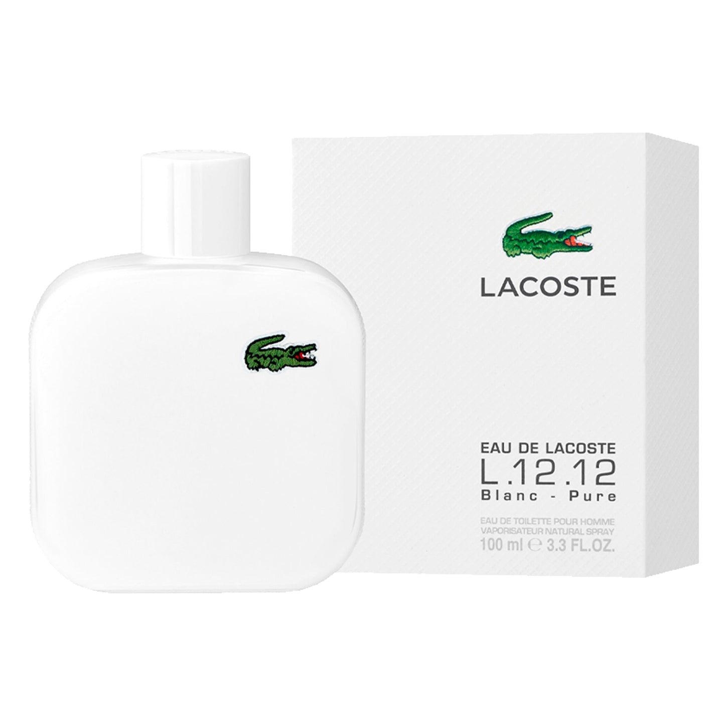 Lacoste L.12.12 Blanc Eau de Toilette. 3.4Oz/100Ml