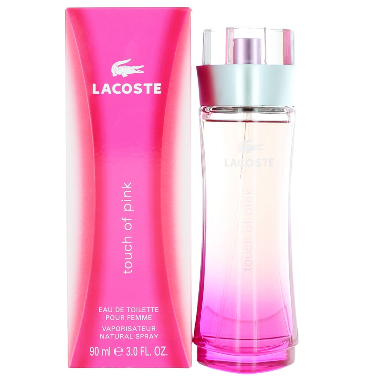 Lacoste Touch Of Pink Eau de Toilette. 3Oz/90Ml