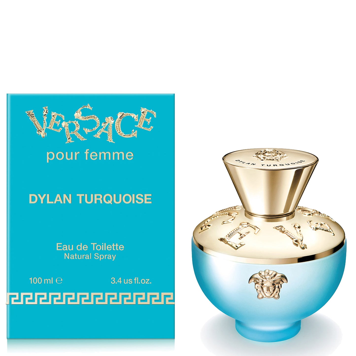 Versace Dylan Turquoise Eau de Toilette. 3.4Oz/100ml